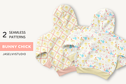 Bunny Chick - Cream, a Pattern Graphic by Jaselvii Studio (Thumbnail 1 of 5)