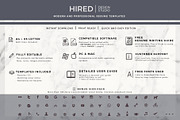 Minimalist CV Resume + Cover Letter, a Resume Template by HIRED Design Studio (Thumbnail 8 of 10)