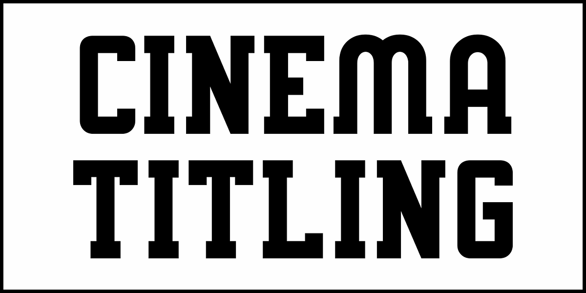 Cinema Titling JNL, a Slab Serif Font by Jeff Levine Fonts (Photo 2 of 5)