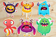 Fuzzy Fluffs - 6 Cute Monsters, a Seasonal Illustration by D R A W K M A N (Thumbnail 7 of 9)