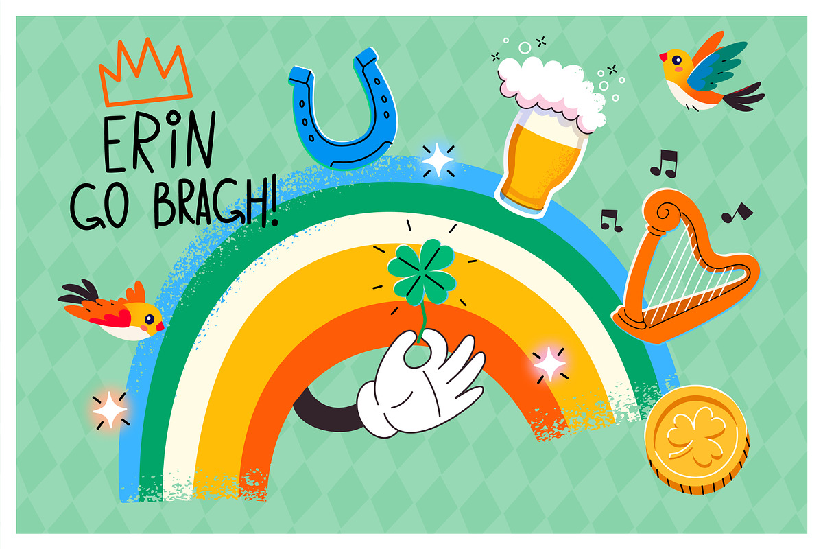 Irish Luck: Cartoon Elements, an Illustration by Moonery's (Photo 9 of 9)