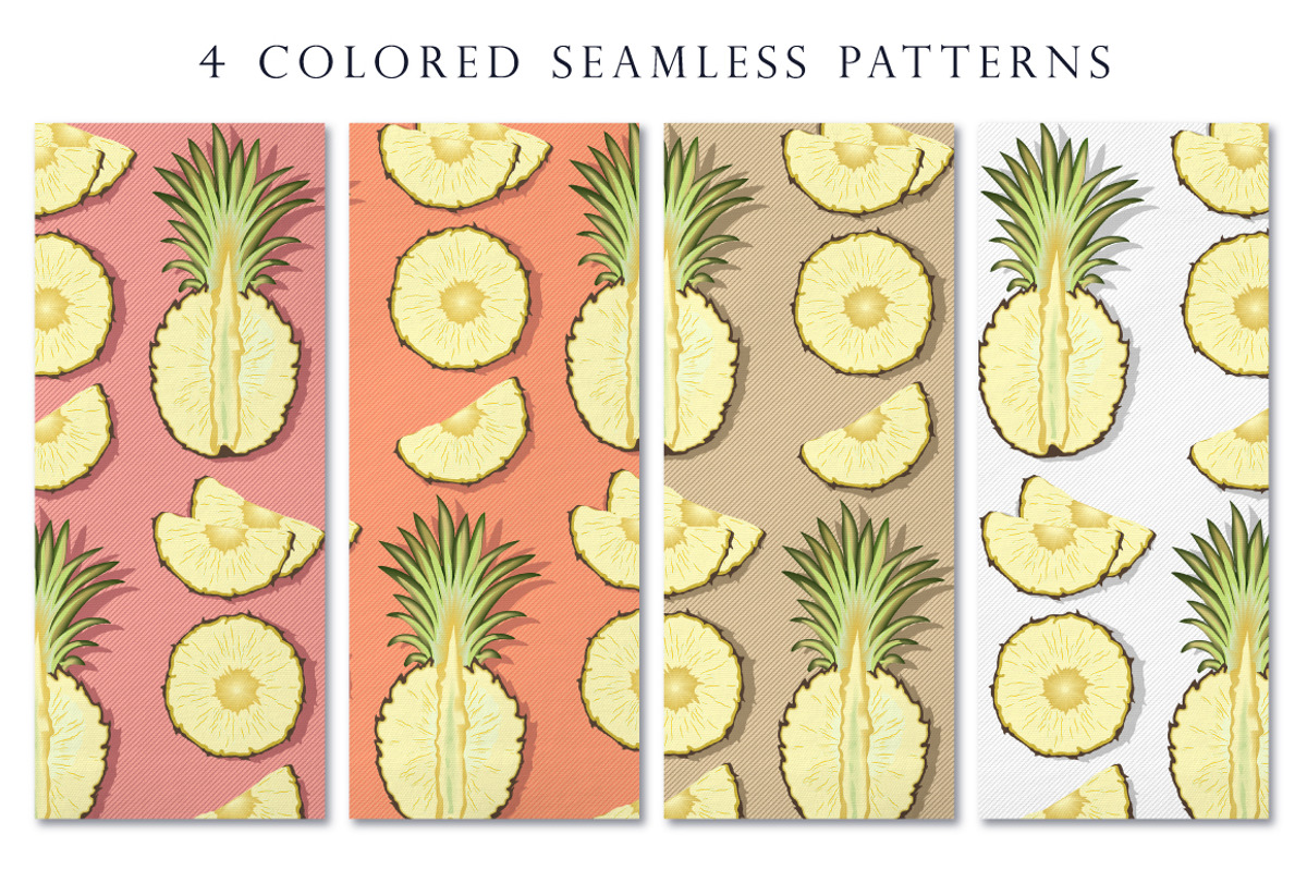 Tender pineapple - pattern, a Pattern Graphic by Yummy (Photo 3 of 7)