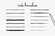 Handdrawn Ink Brushes Illustrator, a Brush Add-On by Bene's shop (Thumbnail 2 of 5)