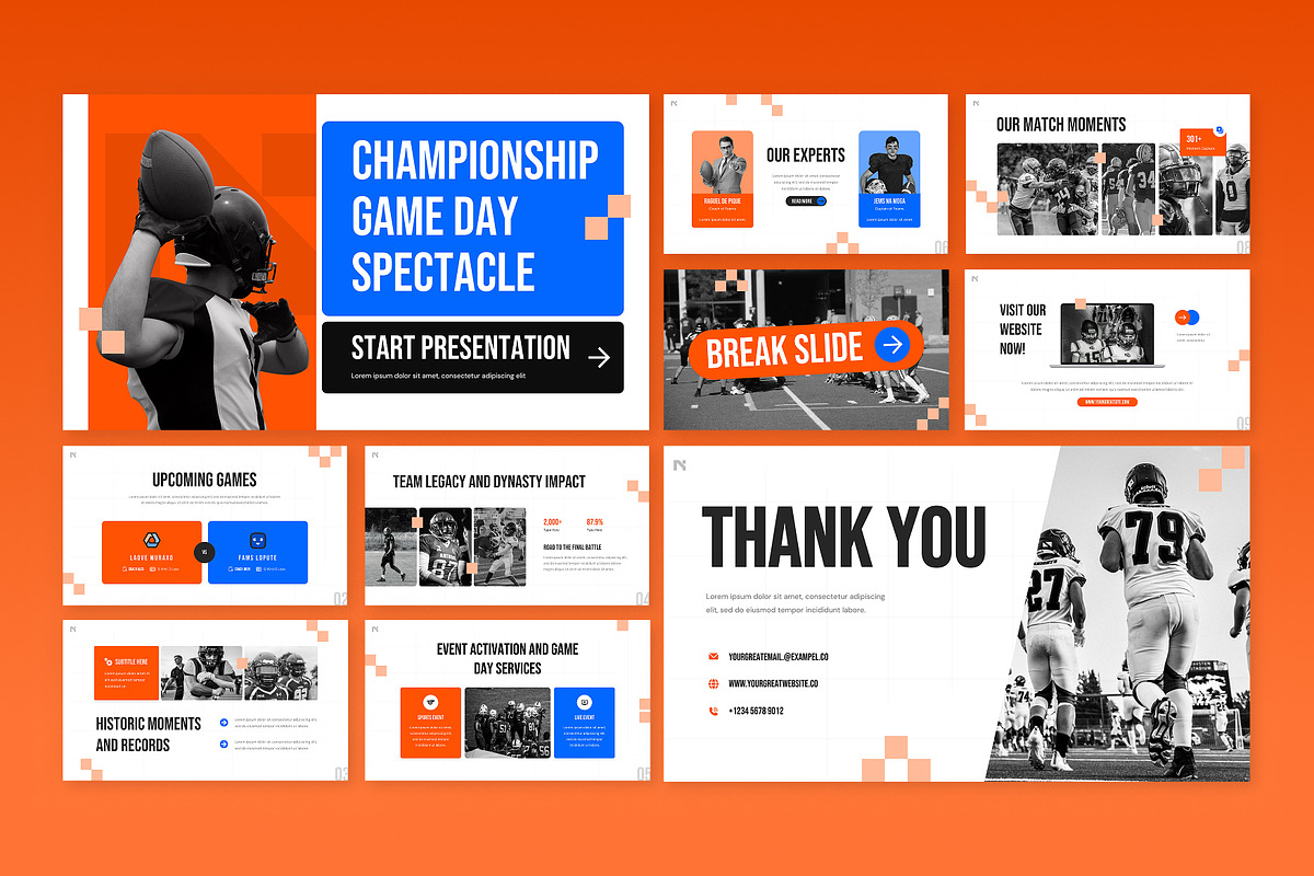 Super Bowl Google Slides, a Presentation Template by Antstheme (Photo 4 of 4)
