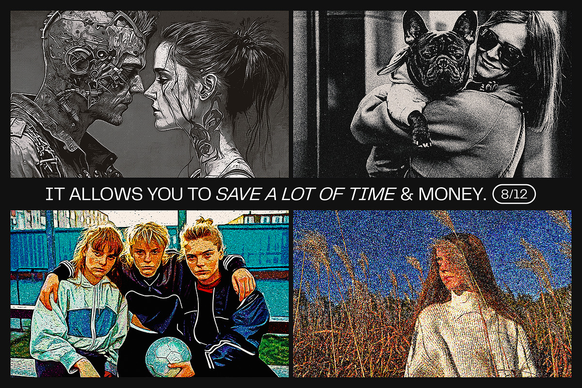 12 Photo Effect Templates, a Brushes & More by iDoodle Studio (Photo 5 of 6)