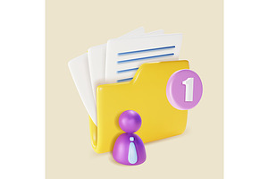 3d Business Folder Document File, a Templates & Theme by Bigmouse_art