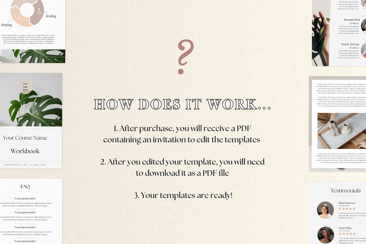 Ebook Template For Coaches, a Branding & Logo Template by PittaFinePrint (Photo 4 of 7)