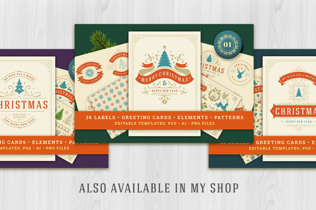 30 Christmas Sale Labels and Badges, a Branding & Logo Template by Vasya Kobelev (Photo 20 of 20)