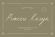 Princess Kasya, a Handwritten Font by HATFSTUDIO (Thumbnail 1 of 7)