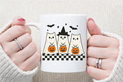 Ghost Spooky Cat Pumpkin Halloween P, an Illustration by Sublimation Artist (Thumbnail 5 of 9)