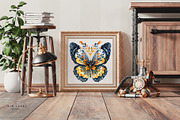 Watercolor Folk Butterflies Clipart, a Decorative Illustration by The Twin Lakes Studio (Thumbnail 8 of 9)