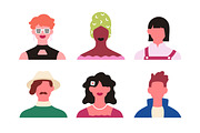 People face avatars, portraits set, a Person Illustration by Good Studio (Thumbnail 5 of 7)