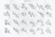 Procreate Tiny Tattoo Flowers, a Brush Add-On by DiBrush Studio (Thumbnail 5 of 7)