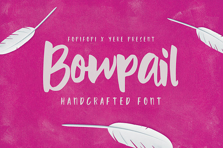 Sale ! 50% off Bowpail Font