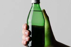 Water bottle mockup JPEG, a Food & Drink Photo by Shablon