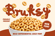 Bruksy Bold Experimental Logo Font, a Font by PutraCetol Studio (Thumbnail 1 of 5)
