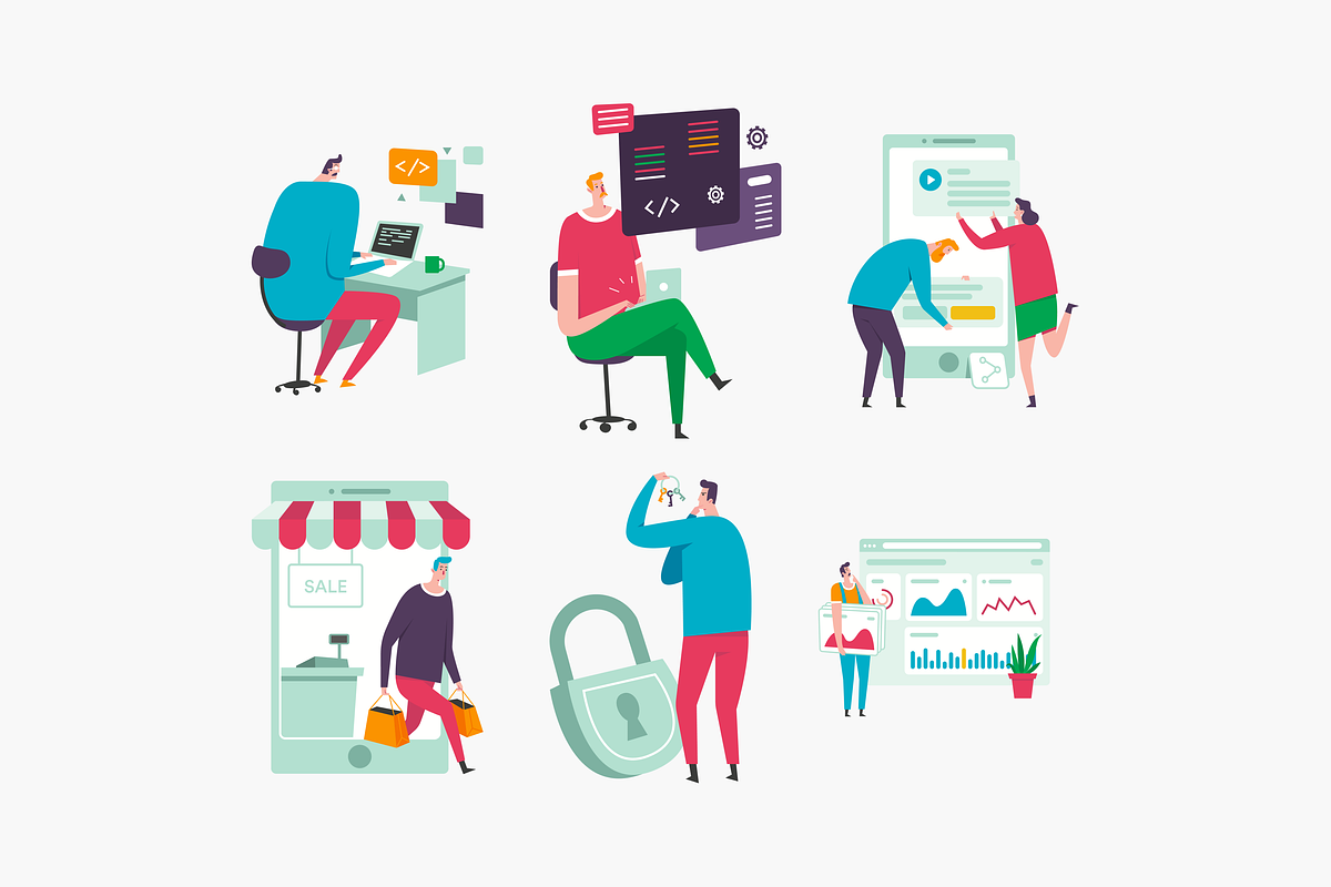 Whoosh! Illustration Kit, a Templates & Theme by ls-illustrations (Photo 6 of 7)