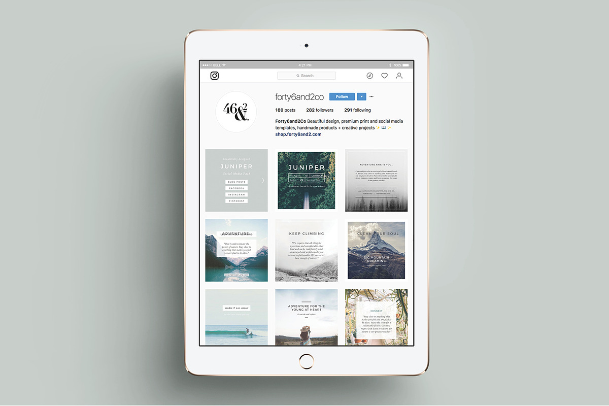 J U N I P E R  Instagram Pack, a Social Media Template by 46&2 Collective (Photo 8 of 9)