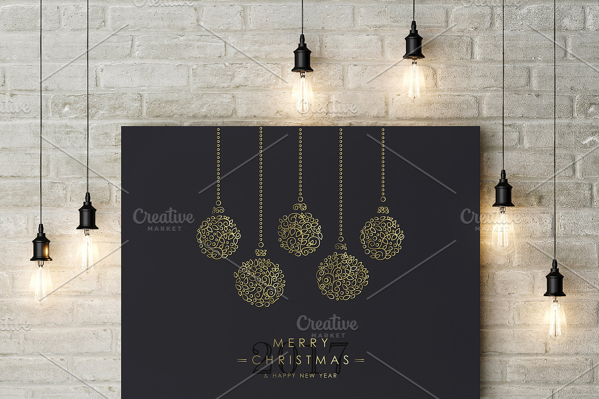 Christmas Gold Line Art Set, a Graphic by Cienpies Design (Photo 7 of 7)