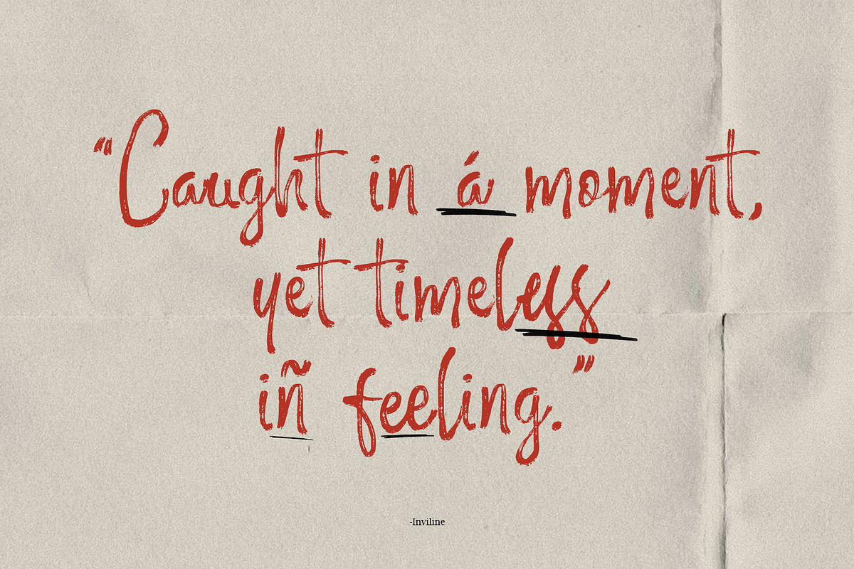 Messy Memoir - Handwritten Font, a Handwritten Font by Inviline.co (Photo 8 of 10)