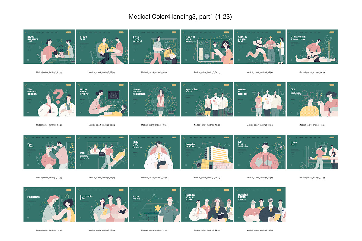 Medical, Part 1, colors 2&4, a Templates & Theme by Grivina's shop (Photo 18 of 21)