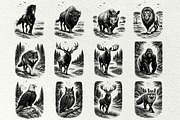 Wild Animals SVG Graphics, an Animal Illustration by DENIDigitalArtSudio (Thumbnail 3 of 5)