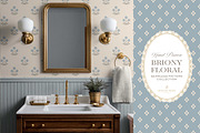 Farmhouse Navy Floral Patterns, a Pattern Graphic by Eclectic Anthology (Thumbnail 9 of 12)