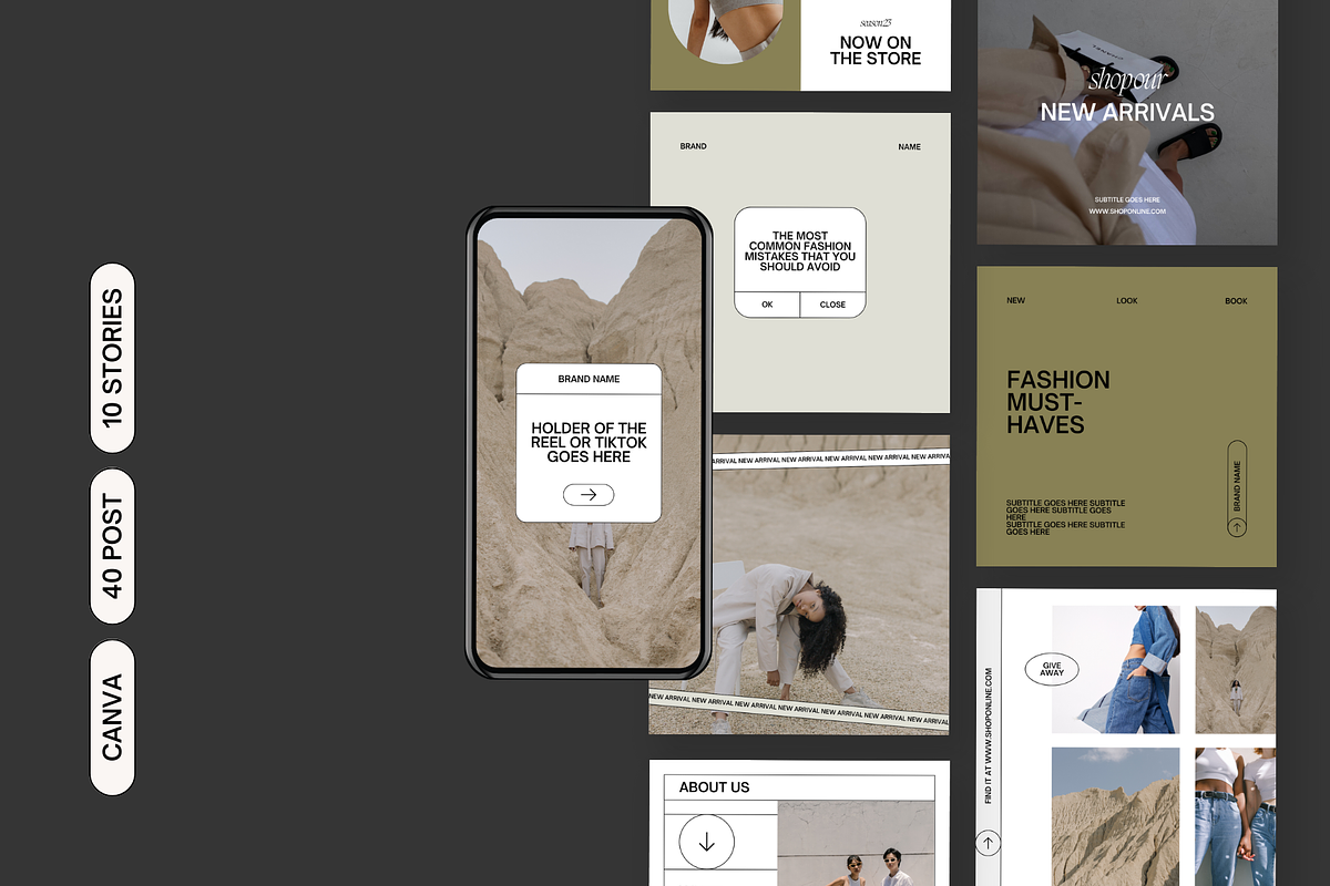 Minimalist | Social Media Kit, a Social Media Template by Mila Estudio (Photo 2 of 6)