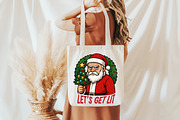 Funny Santa Claus Let’s Get Lit PNG, an Illustration by Daily.Designs (Thumbnail 3 of 5)