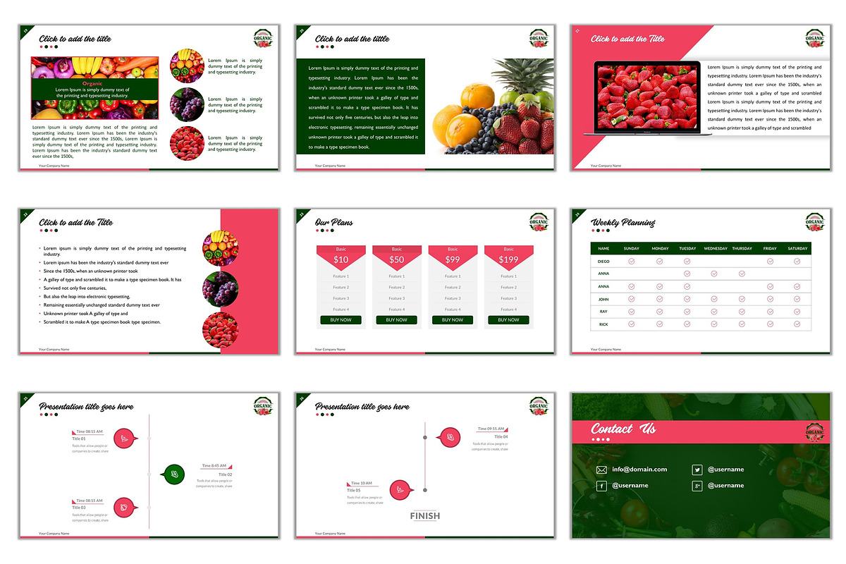 [PPTX] Food PowerPoint Presentation, a Presentation Template by litoondev (Photo 3 of 27)