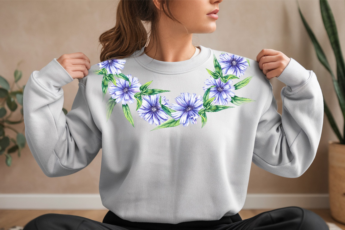 Chicory Plant Watercolor Collection, an Illustration by SashaKondr (Photo 2 of 12)