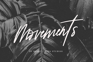 Movements Handwritten Font