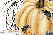 Watercolor Halloween clipart -30%, an Illustration by Ksenia Shmakova (Thumbnail 7 of 10)