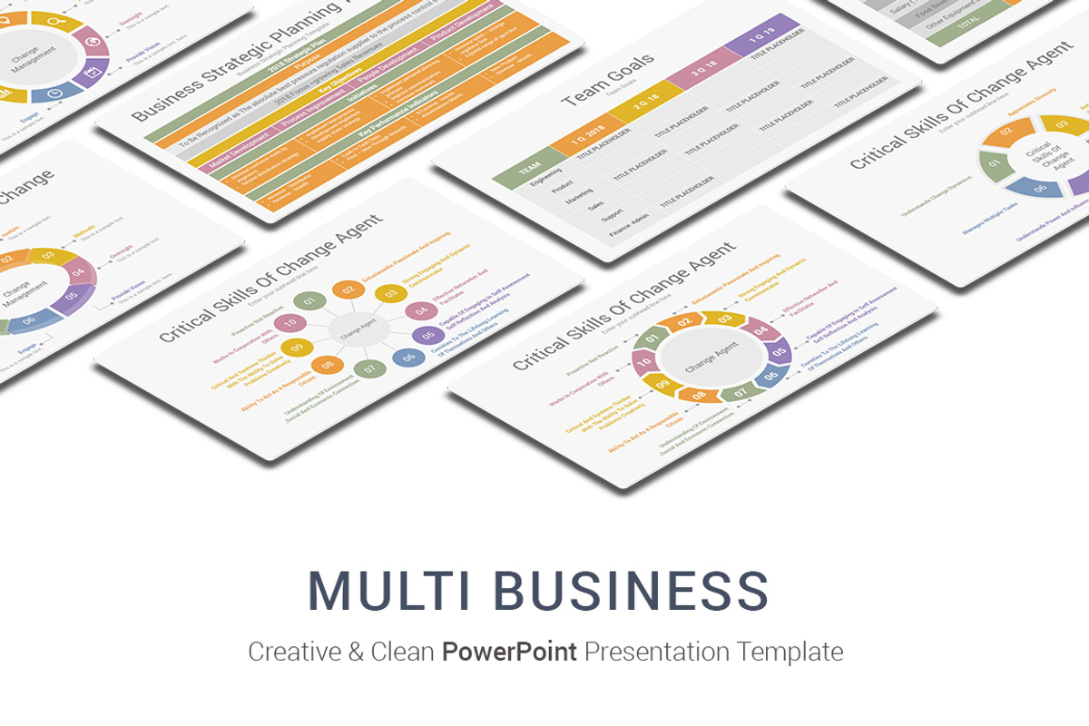 Multi Business PowerPoint Template, a Presentation Template by OceanArt (Photo 1 of 46)