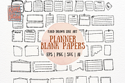 Hand-Drawn planner blank paper SVG, an Education Illustration by RimzStudio (Thumbnail 1 of 8)