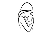 50 Mother and Baby Silhouette Bundle, an Illustration by Creativeshirt (Thumbnail 48 of 48)