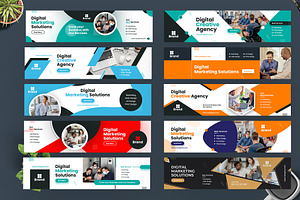 Digital Marketing LinkedIn Banner, a Social Media Template by Pixelpick