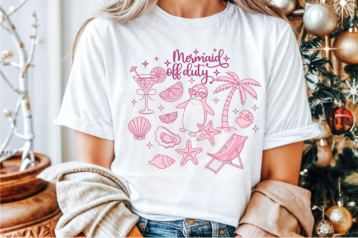 Summer Beach Mermaid off Duty Doodle, an Illustration by Sublimation Artist (Photo 7 of 9)