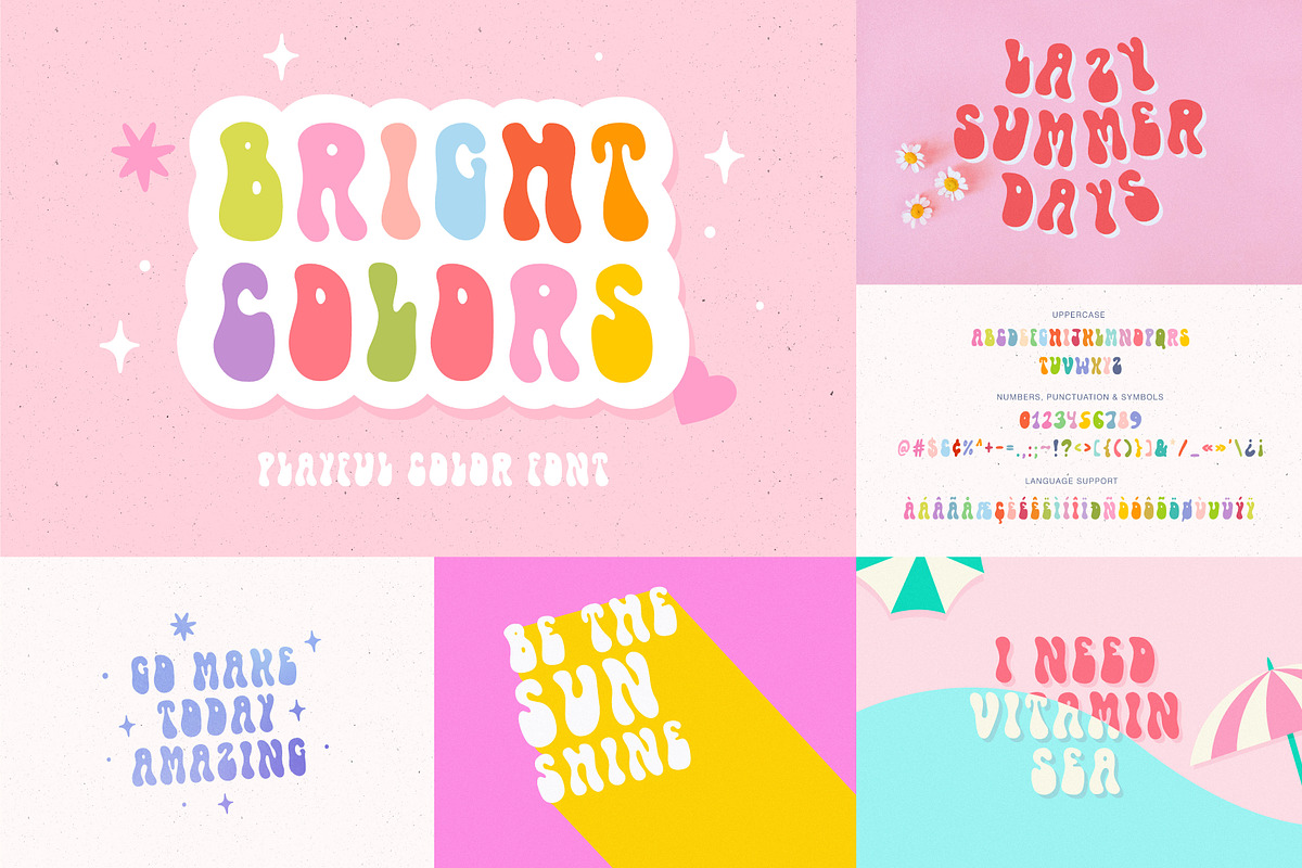 Retro Font BUNDLE, a Handwritten Font by JuliaVolkova (Photo 8 of 10)