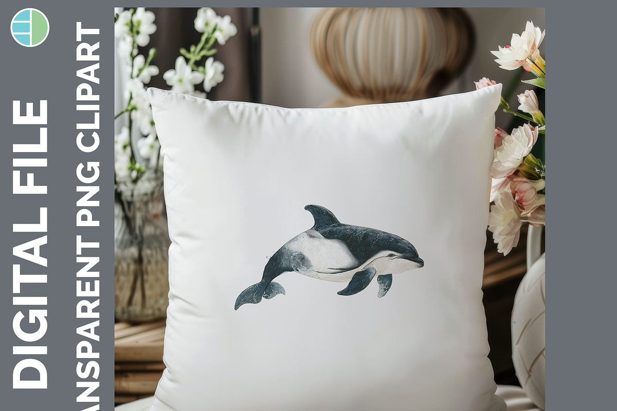 Dolphin Illustration Bundle, 22 PNG, an Animal Illustration by Enliven Designs (Photo 7 of 8)