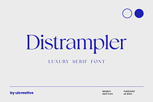 Distrampler Luxury Serif Font