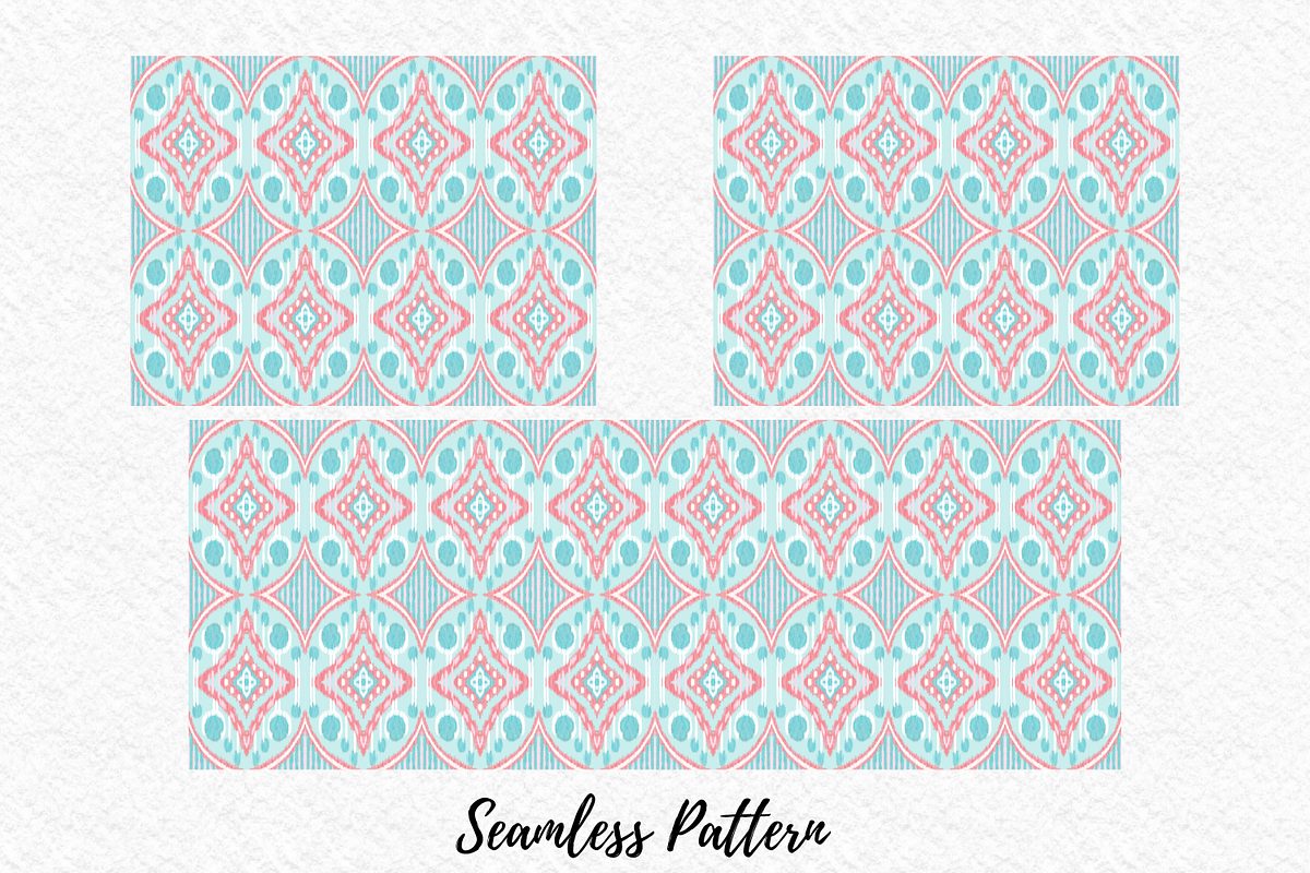 Pastel ikat Pattern seamless pattern, a Pattern Graphic by AkiraVilla (Photo 6 of 7)