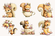Whimsical Strawberry Squirrel, a Seasonal Illustration by Designworld (Thumbnail 4 of 10)