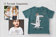 Kids Summer Bundle pattern & clipart, a Pattern Graphic by MeadowFox (Thumbnail 7 of 15)