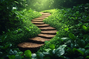 Winding path in the park, a Nature Photo by AlyaAnd