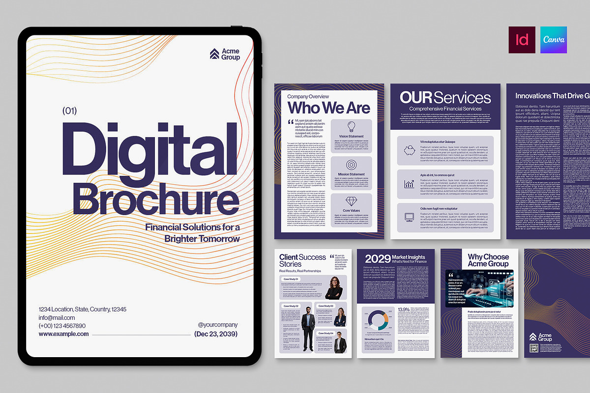 Digital Brochure Template