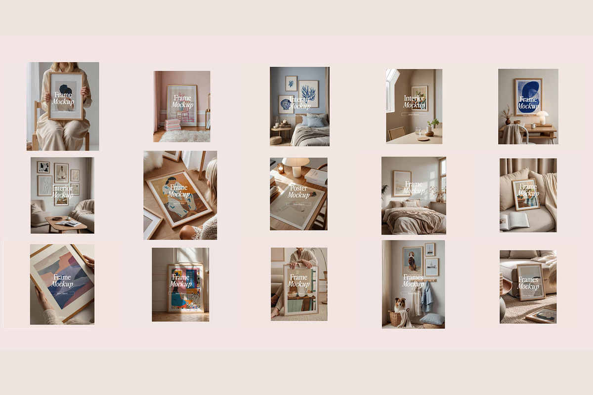 109 Interior Frame Mockup Bundle PSD, a Merchandise Mockup by Tomasz Ganclerz (Photo 8 of 12)