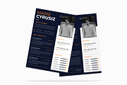 Dark Graphics Resume CV, a Resume Template by iDoodle Studio (Thumbnail 3 of 4)