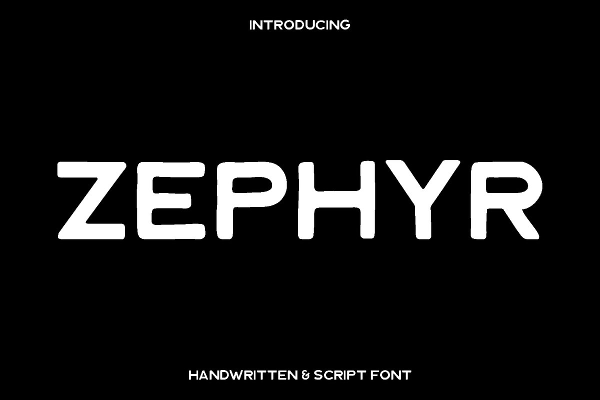 Zephyr - Handwritten Font, a Handwritten Font by Luna Shop (Photo 1 of 5)