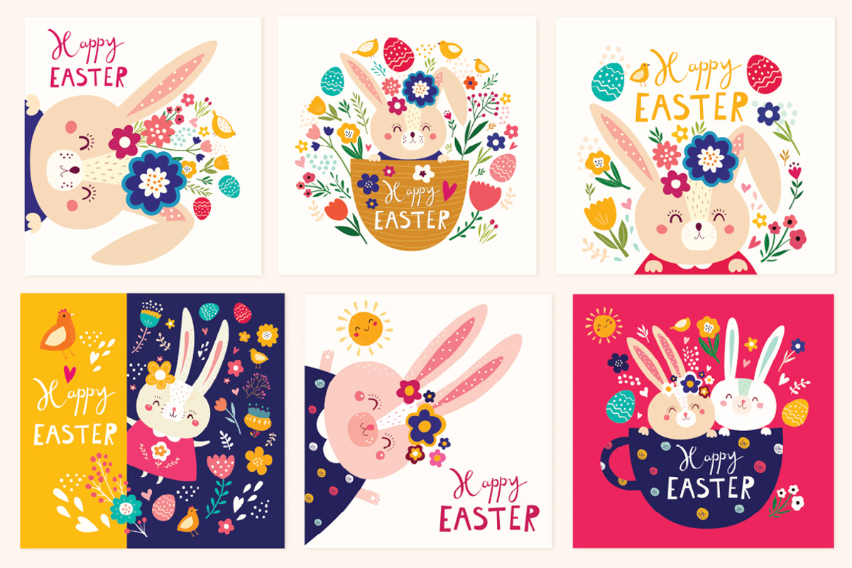 Happy Easter collection, an Animal Illustration by MoleskoStudio (Photo 3 of 9)
